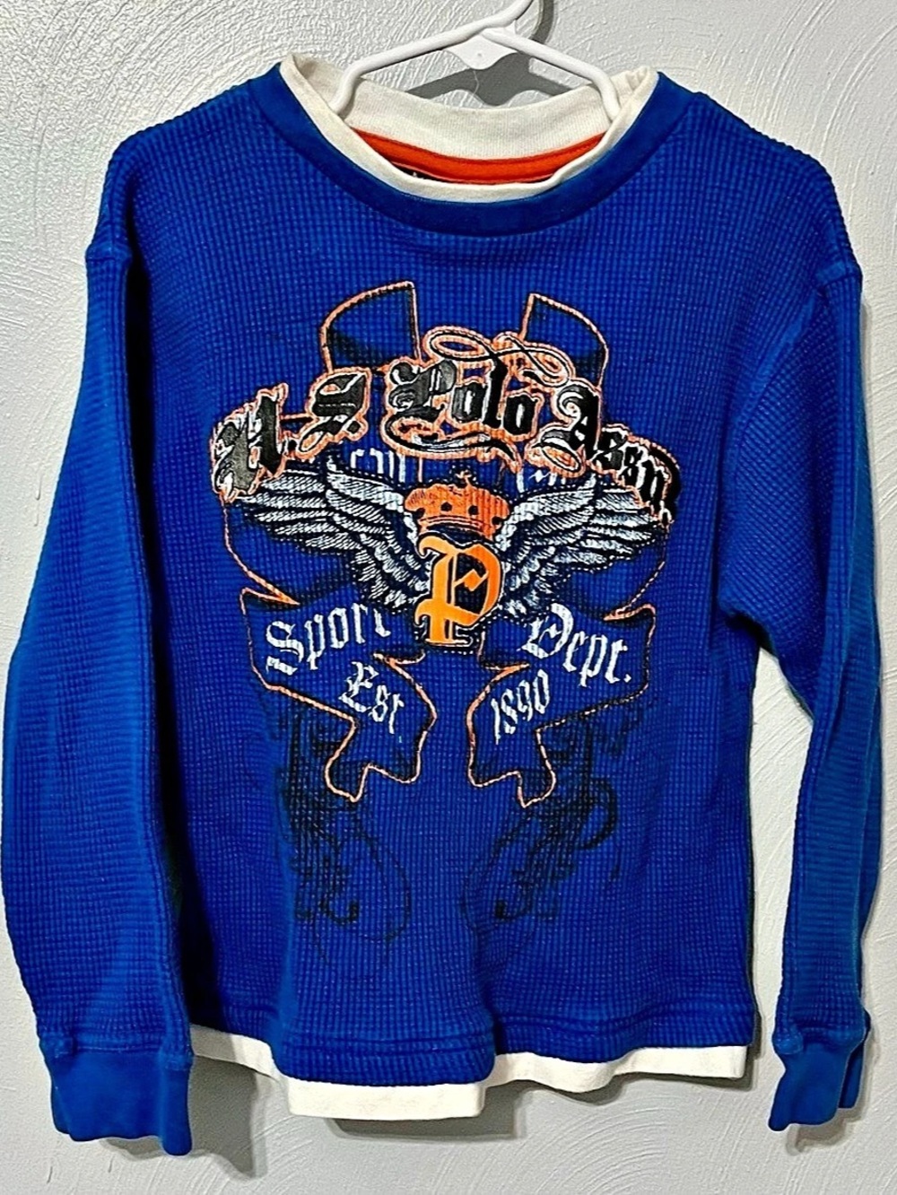 U.S. Polo Assn. Boy’s Blue Cotton Shirt - Size 4